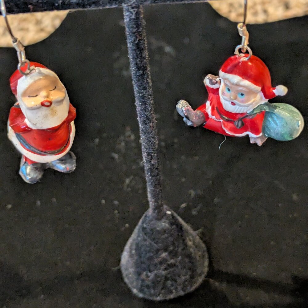 Santa earrings
